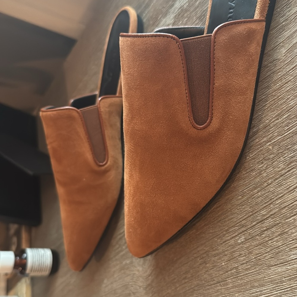 Jenni Kayne brown suede mules, size 39. - Picture 4 of 6